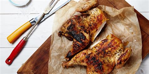 Garlic And Herb Spatchcock Grilled Chicken Recipe