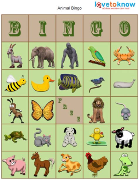 bingo game board template lovetoknow