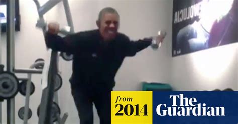 Barack Obama Works Out In The Gym – Video Us News The Guardian