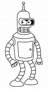 Bender Futurama Benders Fault Drawcentral sketch template