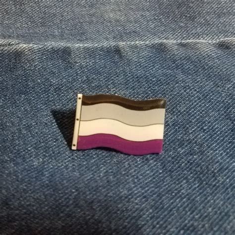 asexual pride pin lgbt pin asexual t pride pin rainbow etsy