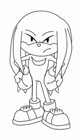 Knuckles Sonic Coloring Pages Hedgehog Draw Drawing Echidna Kleurplaat Drawings Birthday Printable Colorear Amigos Kids Super Sega Drawcentral Knuckle Central sketch template