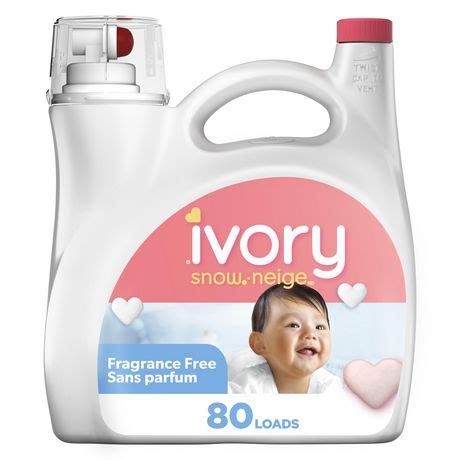 ivory snow baby liquid laundry detergent fragrance  hypoallergenic