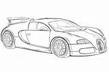 Bugatti Chiron Lamborghini Sport Malvorlage Veyron sketch template