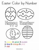 Easter Number Coloring Color Worksheet Pages Worksheets Bunny Eggs Sheet Numbers Preschool Egg Twistynoodle Colors Mini Activity Count Noodle Twisty sketch template