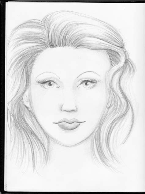 easy face drawing pencil  getdrawings