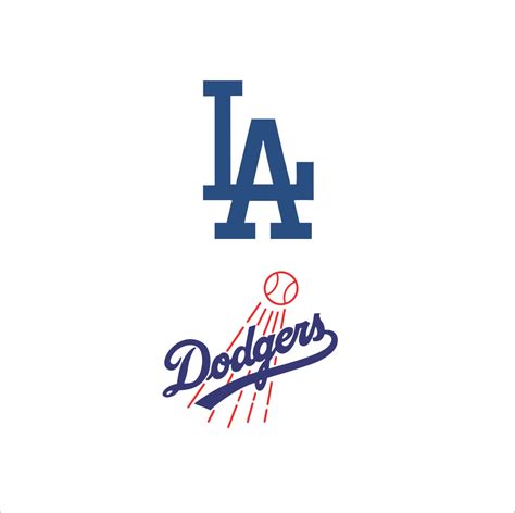 los angeles dodgers logo svgprinted