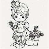 Girl Kids Coloring Drawing Beautiful Cute Colour Cartoon Precious Moments Pages Wallpaper Flower Little Template Colours Getdrawings Cartoons sketch template