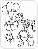 Daisy Donald Duck Coloring Pages Kissing Disneyclips Template sketch template