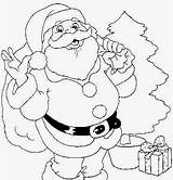 Santa Sketch Christmas Claus Tree sketch template