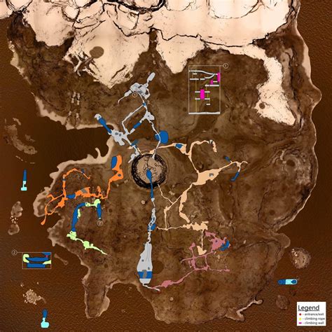 caves map colored   main cave systems  redid  guide