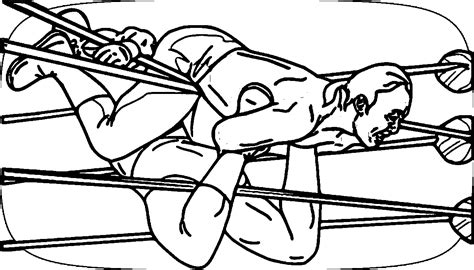 professional wrestling athlete coloring page professional wrestling