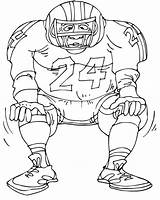 Football Coloring Notre Dame Pages Getcolorings Boy Playing sketch template