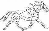 Geometrische Geometrisch Cheval Pferd Tekening Geometrisches Geometric Tekeningen Galop Formen Figuren Paard Vormen Géométrique Dieren Silhouette Zeichnung Zentangle Fikraborsasi Tieremalen sketch template