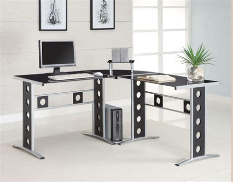 contemporary  shaped desk  computer desks