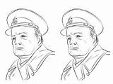 Winston Churchill sketch template