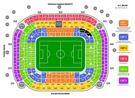 san siro stadium seating chart