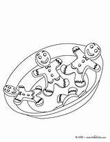 Gingerbread Coloring Pages Biscuits Men Color Man Print Christmas Online sketch template