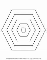 Nested Hexagons Planerium sketch template