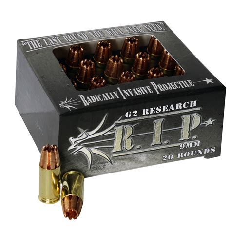 research rip mm ammo  grain lead  solid copper hp  rounds omaha outdoors