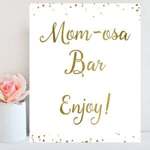 mom osa bar sign printable mom card baby shower sign momosa etsy
