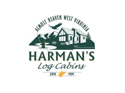 harmans log cabins  lumbeard  dribbble