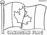 Flag Canadian Coloring Pages Colorings sketch template