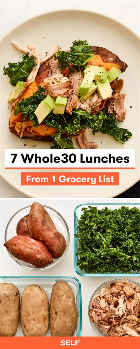 7 Whole30 Lunches From 1 Grocery List Self