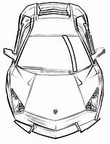 Lamborghini Aventador Drawing Coloring Pages Getdrawings sketch template