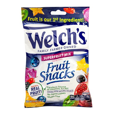 welchs fruit snacks superfruit mix oz nassau candy