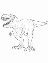 Dinosaurier Tyrannosaurus Ausmalbild Ausmalen Dinos Ausgemalt Steinzeit sketch template