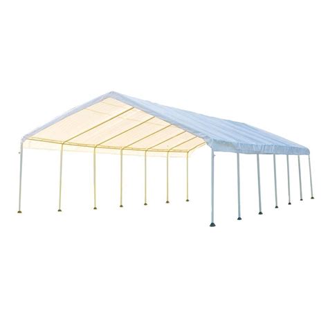 shelterlogic super max  ft   ft white premium canopy   home depot