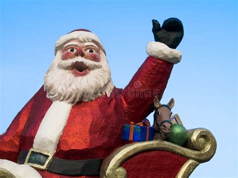 father christmas stock image image  christmas presents