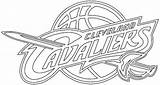 Cleveland Coloring Logo Cavaliers Pages Cavs Nba Da Printable Basketball Coloring1 sketch template