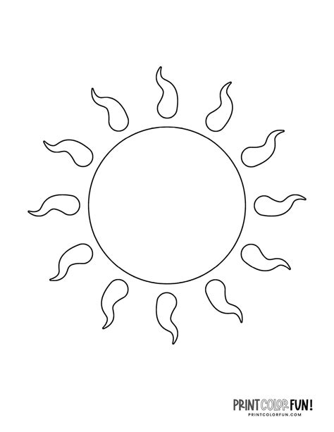 fun sun clipart  cute sun printable coloring pages  crafts
