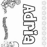 Coloring Adria Pages Addison Hellokids Adriana Name sketch template