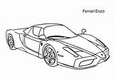 Ferrari Enzo sketch template
