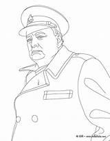 Churchill Winston Britse Ministro Hellokids Politieke Figuren Printen Voormalige Getdrawings Ministers sketch template