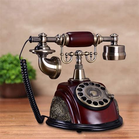 tfcfl antique telephone  fashion landline telephone rotary corded
