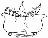 Coloring Pages Bath Bubble Bathtub Beauties Adults Fun Getcolorings Getdrawings Printable Instant Colorings Color sketch template