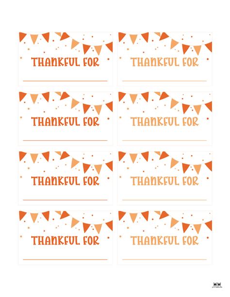 thanksgiving place cards   printable sets printabulls