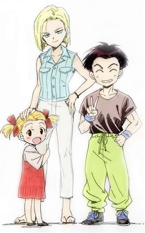 Android 18 Krillin And Maron 亀 Anime Pinterest