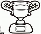 Trophy Coloring Template Pages Colouring Champion Cup Champions League Kids Logo Printable sketch template