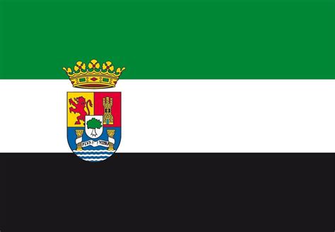 Bandera De Extremadura Con Escudo Grupo Mastergrafic