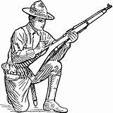 Kneeling Military Soldier Army Clipart Drawing Etc Clip Drills Getdrawings Original Usf Edu Gif Medium Large sketch template