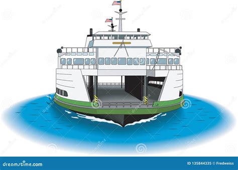 illustration de vecteur de ferry illustration de vecteur illustration