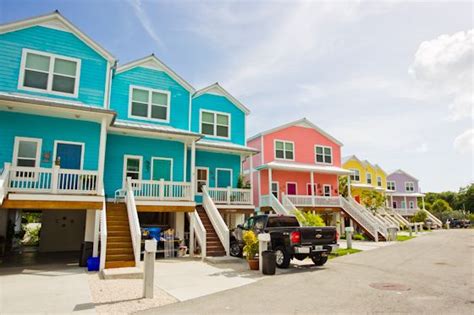 key west florida florida keys house colors colorful homes residential stock photo