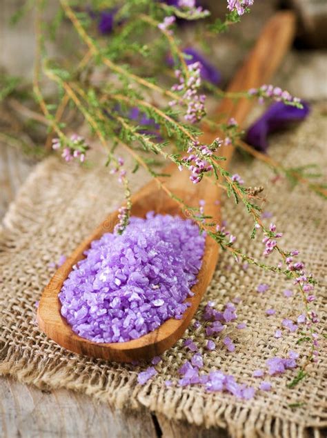 lavender spa stock photo image  close brown aroma