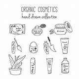 Care Skin Organic Illustration Doodle Vector Cosmetic Cosmetics Items Spa Bottles Sketchy Herbal Drawn Elements Hand Set Style Stock Vecteezy sketch template