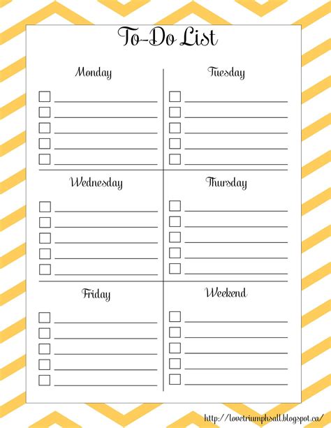 weekly   printable   lists printable   list homeschool